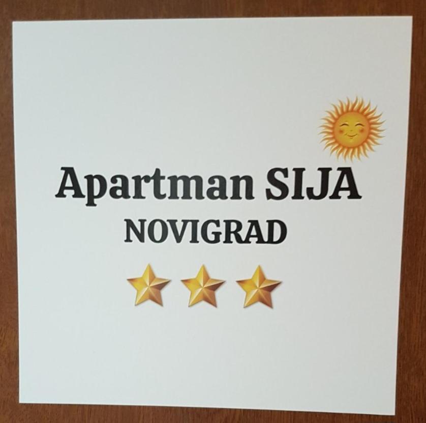 Apartman Sija Novigrad Новиград Екстериор снимка